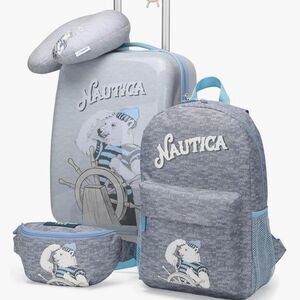 Nautica Kids Adventure 5-Piece Airline Carry-On Luggage Set
